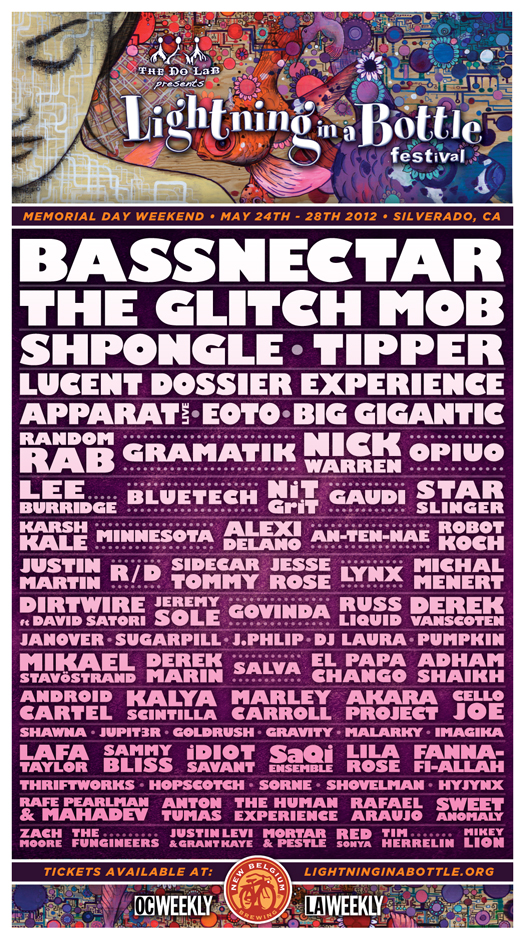 Bassnectar and The Glitch Mob To Headline Lightning in a Bottle Festival
