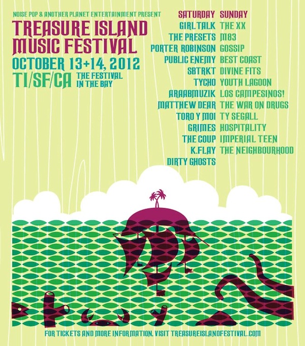2012 Treasure Island Music Festival Lineup Revealed, Includes The XX, Girl Talk & Public Enemy