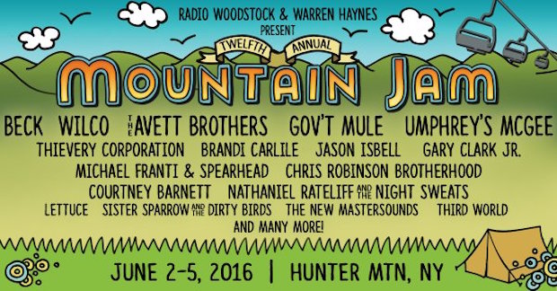 Twelfth Annual Mountain Jam Kicks Off June 2nd – Beck, Wilco, Avett Brothers, Gov’t Mule & More  (PREVIEW_