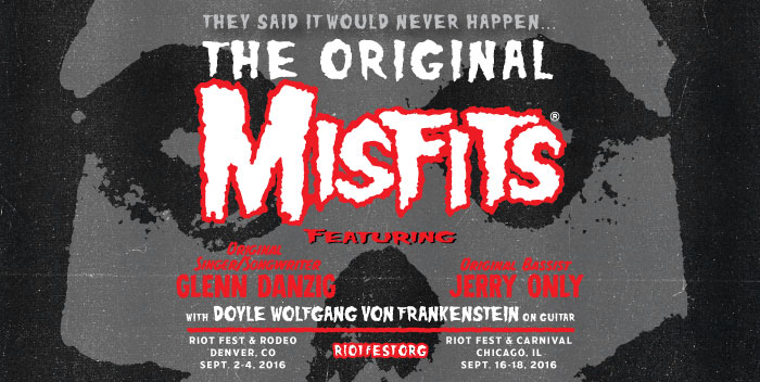 Glenn Danzig, Misfits To Reunite at RiotFest