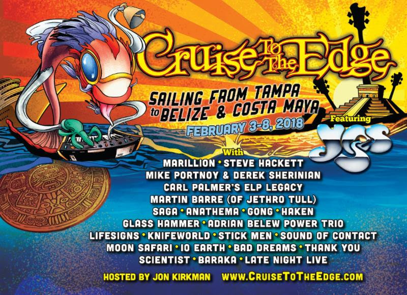 Cruise To The Edge 2018 Announced — Prog-Rock’s Biggest Festival at Sea Hosted by YES
