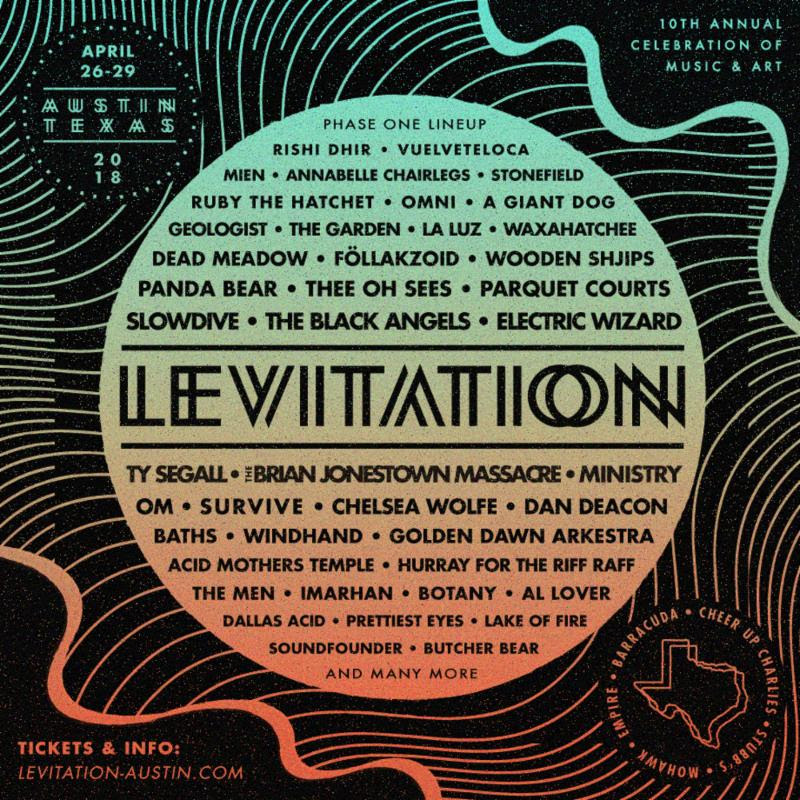 Levitation Returns to Austin with Black Angels, Slowdive, Ministry, Brian Jonestown Massacre and more
