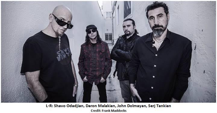 System of a Down Announce First U.S. Shows Since 2015