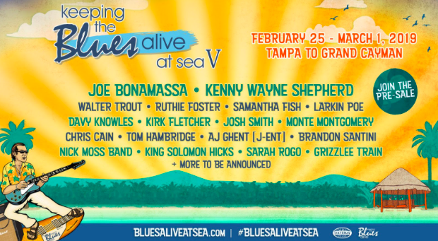 Joe Bonamassaa and Sixthman Present Keeping the Blues Alive at Sea V With KWS, Samantha Fish, Walter Trout & More