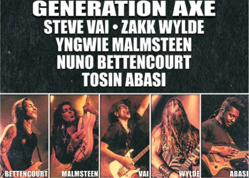 Vai, Wylde, Malmsteen, Bettencourt & Tosin To Launch Second Generation Axe Tour