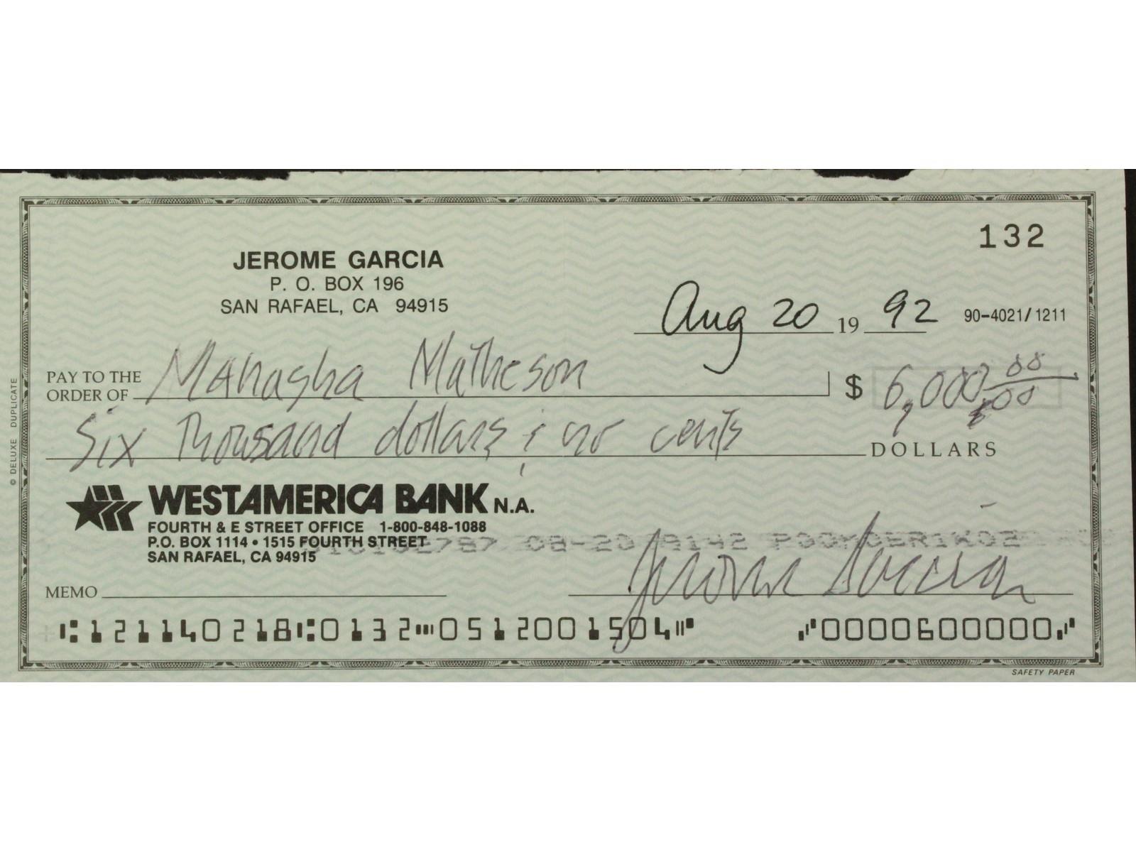 Grateful Dead Memorabilia Auction Offering Up Jerry Cancelled Checks, Rolodex & ‘Throwing Stones’ Video Overcoats