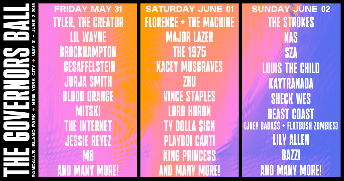 Governors Ball 2019 Preview: The Strokes Make Big NYC Return!