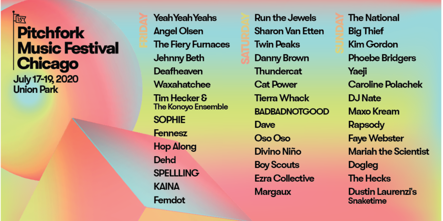 Yeah Yeah Yeahs, Run The Jewels, The National Top Stacked 2020 Pitchfork Music Festival Lineup