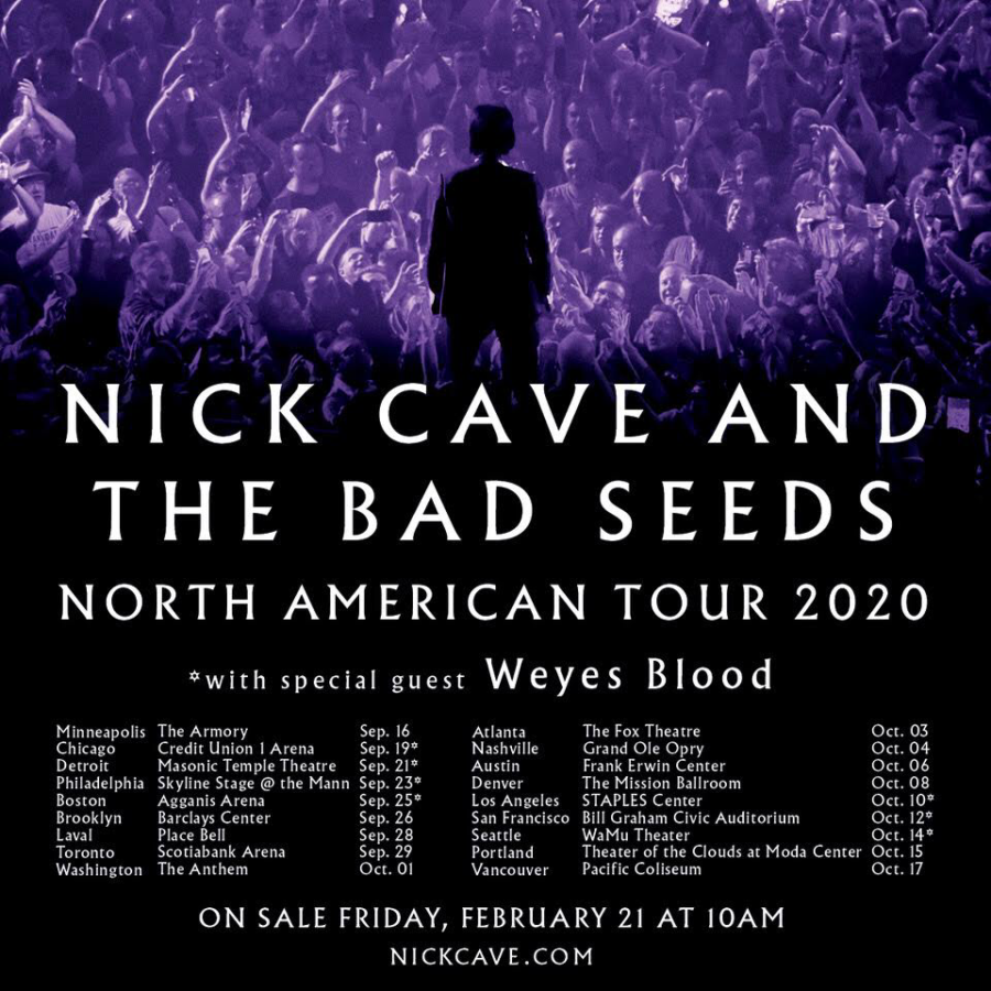 Nick Cave and The Bad Seeds Announce Fall 2020 North American Tour