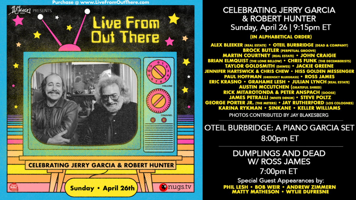 Oteil Burbridge, Real Estate, White Denim, Dawes Members & More Celebrate Jerry Garcia Robert Hunter at Virtual Festiva