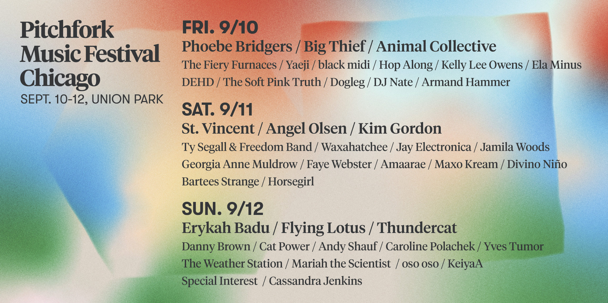 Erykah Badu, St. Vincent, Phoebe Bridgers, Big Thief, Fiery Furnaces Lead 2021 Pitchfork Music Festival