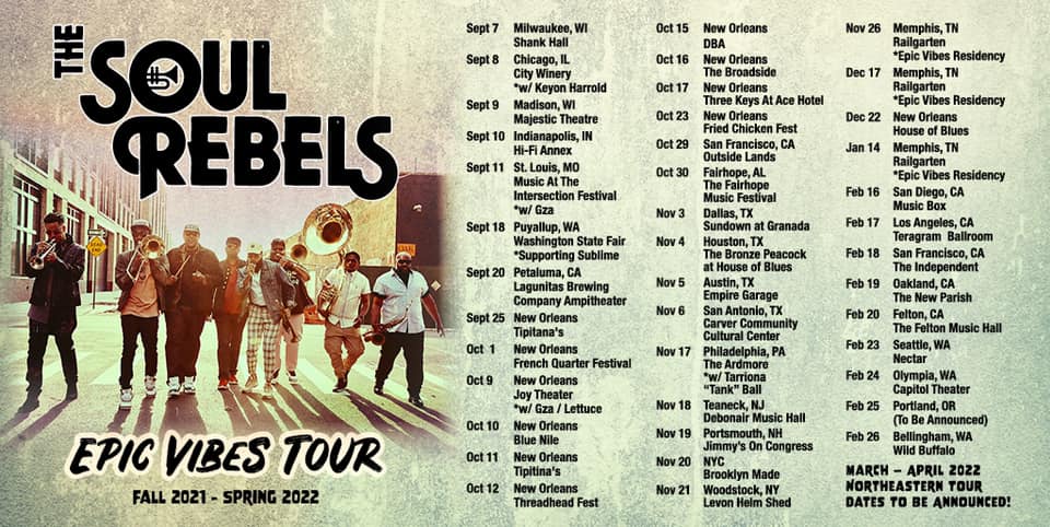 The Soul Rebels Announce ‘Epic Vibes’ Tour