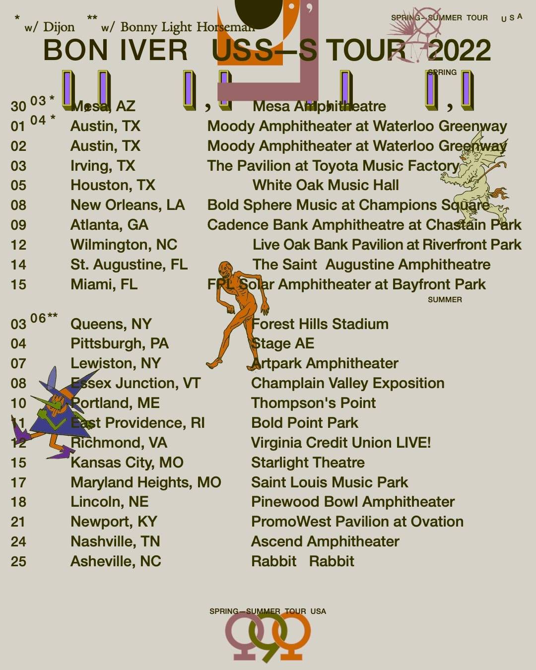 Bon Iver Reveals 23 Date U.S. Tour With Bonny Light Horseman
