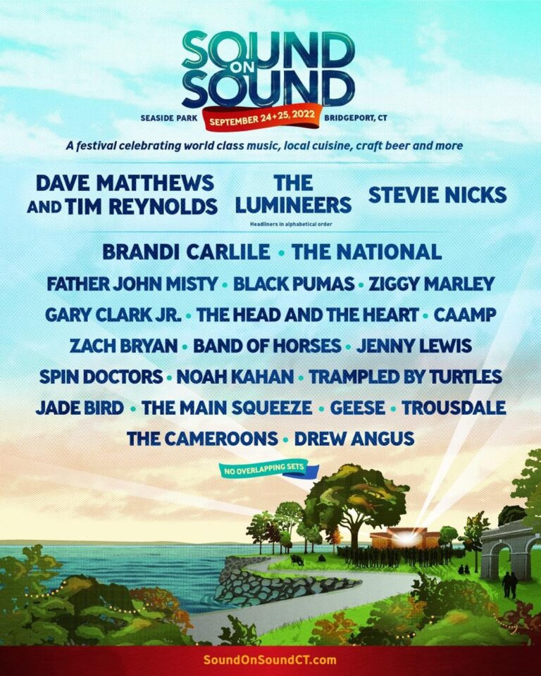 Connecticut’s Sound on Sound Music Festival Led By Dave Matthew & Tim Reynolds, Stevie Nicks, The National, Brandi Carlile, The Lumineers