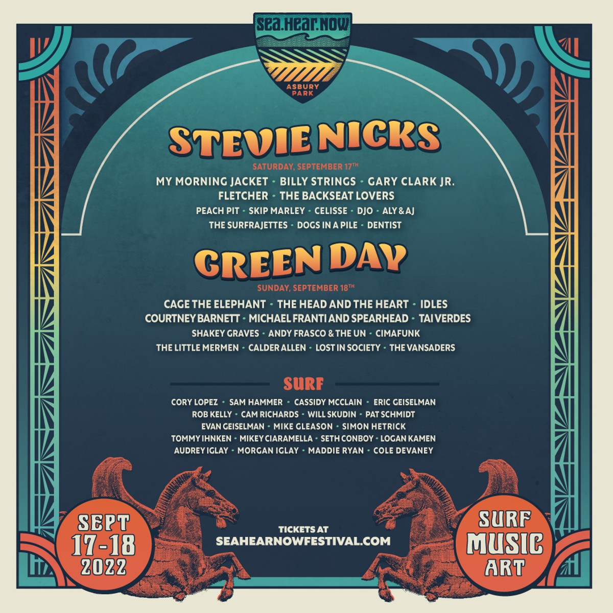 Stevie Nicks, Green Day, My Morning Jacket, Billy Strings, IDLES Lead Packed Sea.Hear.Now Lineup