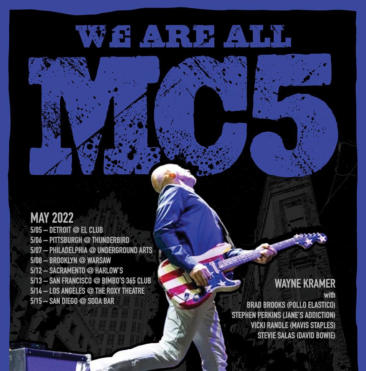 Wayne Kramer & MC5 Announce ‘The Heavy Lifting Tour’ – Releasing Two New Songs