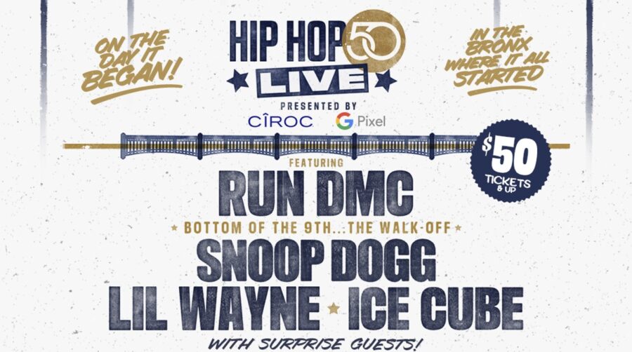 Hip Hop 50 Live At Yankee Stadium Featuring Run DMC, Lil Wayne, Snoop Dog, Ice Cube, Ghostface Killah & More Set For August 11th