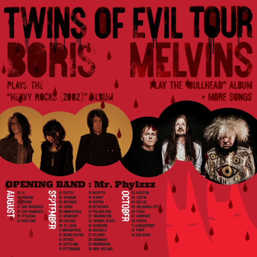 The Melvins & Boris Announce Twins Of Evil Tour