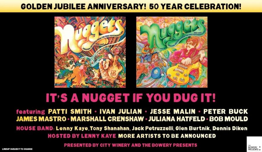 Classic Garage Rock Shines On at Nuggets Golden Jubilee Celebration Show at City Winery With Help From Patti Smith, Peter Buck, Lenny Kaye & More (SHOW REVIEW)
