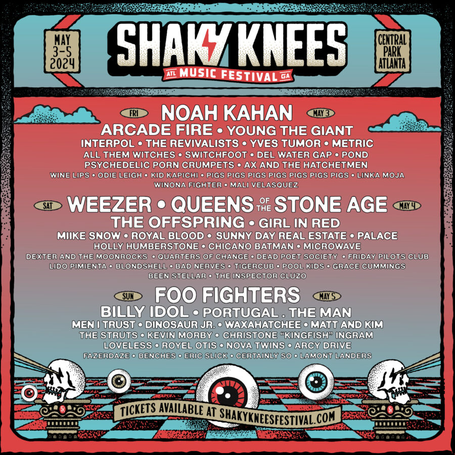 Atlanta’s Shaky Knees Announces Stacked Lineup Including Foo Fighters, Dinosaur Jr, and Interpol For 2024 Festival