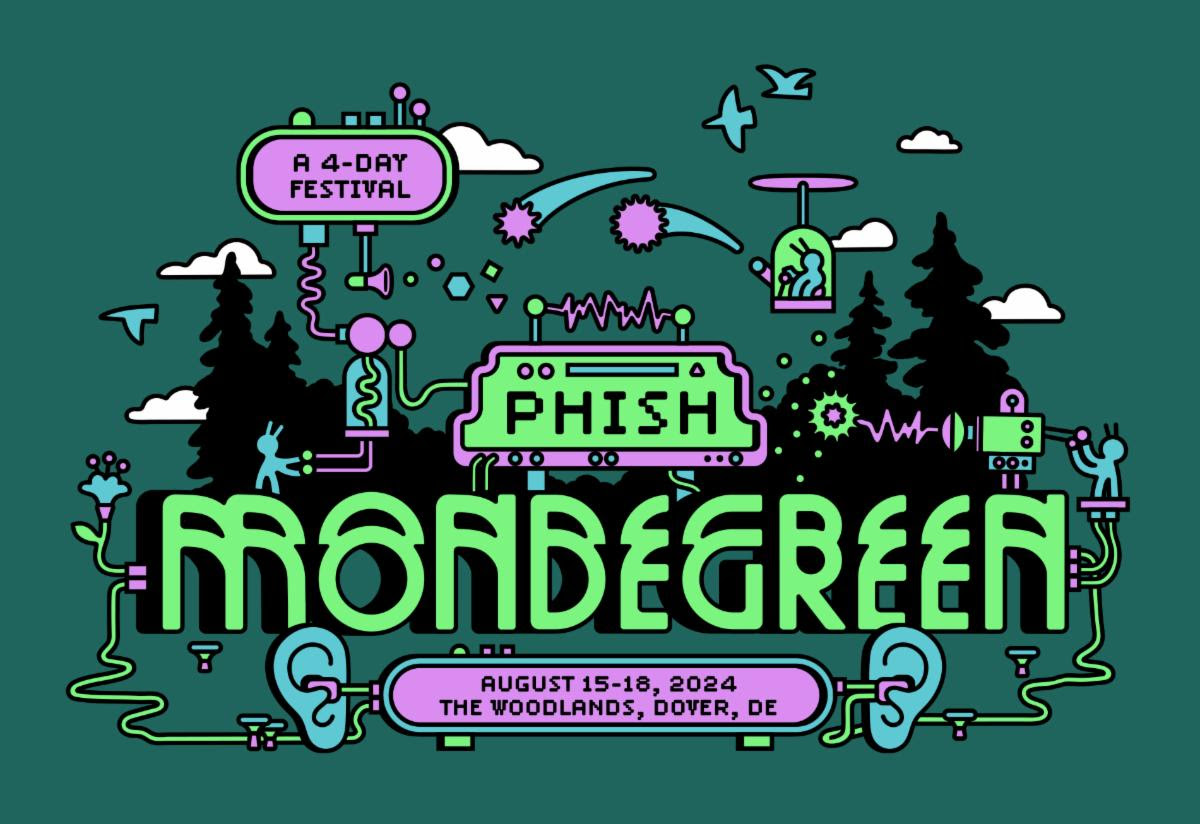 Phish Announce ‘Mondegreen’ Four Day Festival at The Woodlands in Dover, Delaware Aug 15-18
