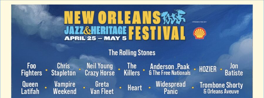 New Orleans Jazz & Heritage Festival Announces 2024 Lineup: Rolling Stones,  Foo Fighters, Anderson .Paak, Neil Young & Crazy Horse, Heart & More