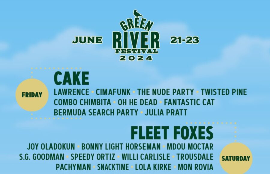 CAKE, Fleet Foxes, Gregory Alan Isakov Lead 2024 Green River Festival