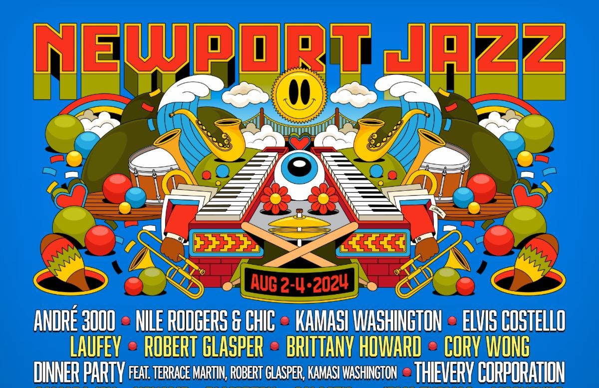 André 3000, Brittany Howard, Elvis Costello, Cory Wong, Bill Frisell Lead 2024 Newport Jazz Festival (70th Anniversary) Lineup