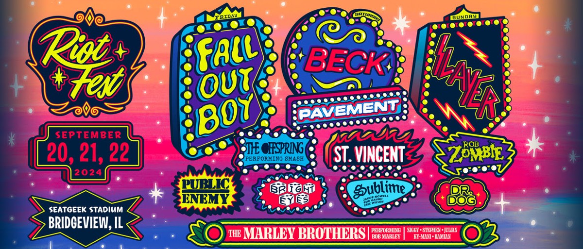 Slayer, NOFX, Pavement, Fall Out Boy, Beck, Public Enemy Lead 2024 Riot Fest Lineup