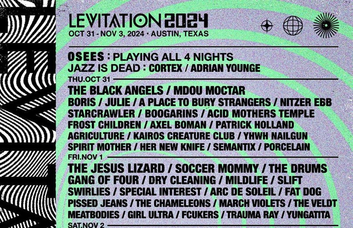 Levitation Returns Halloween Weekend With Slowdive, Osees, Black Angels, Mdou Moctar, Jesus Lizard & More