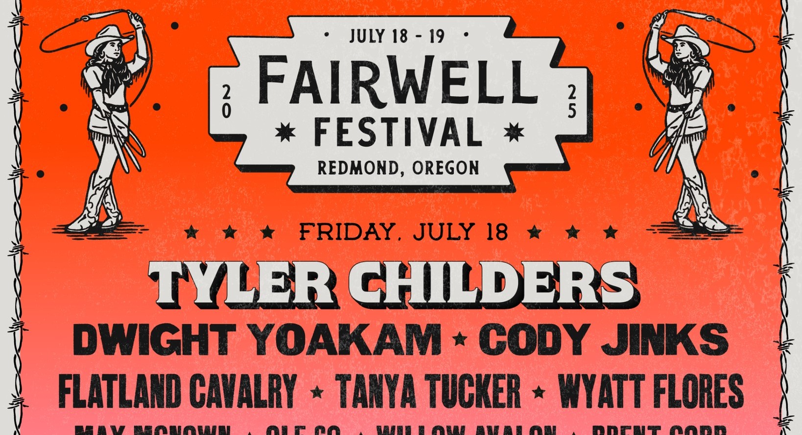 Tyler Childers and Sturgill Simpson Headlining FairWell Festival