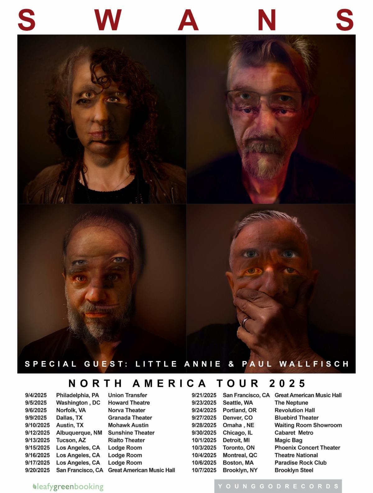 Swans Announce U.S. Tour In Support Of New Album ‘Birthing’