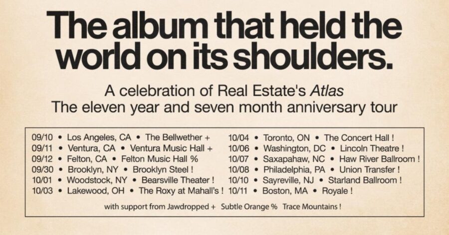 Real Estate Announce ‘A Celebration of Atlas – The Eleven Year and 7 Month Anniversary’ Tour