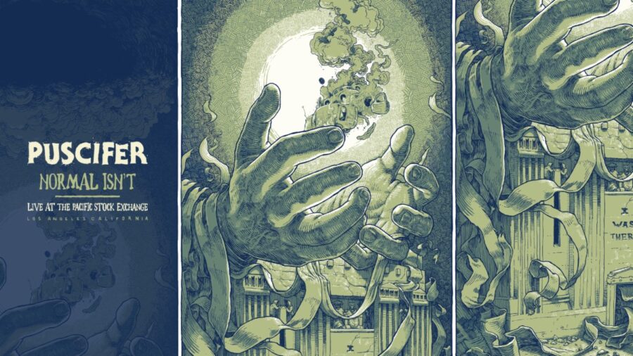 Puscifer Slate Feb. 6th to 8th- Independent Record Store Screenings of ‘Normal Isn’t: Puscifer Live at the Pacific Stock Exchange’