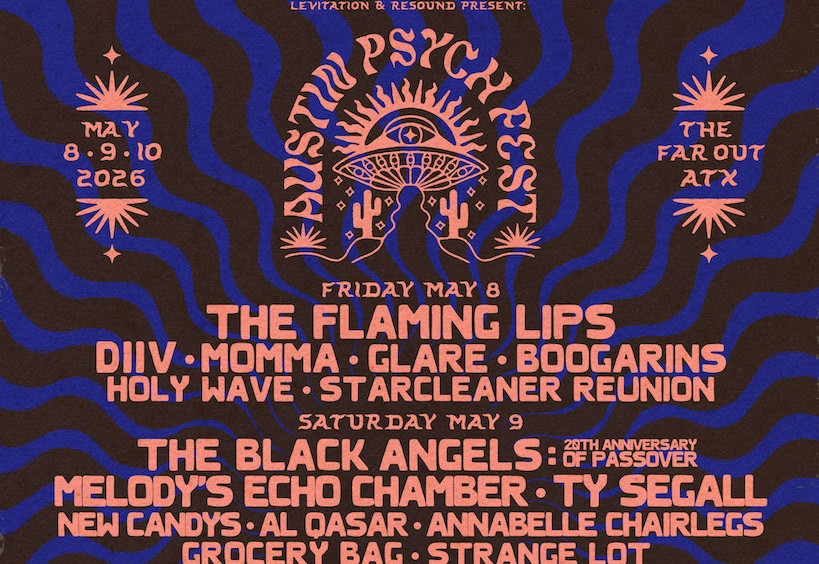 Austin Psych Fest 2026 Announces Lineup: The Flaming Lips, Melody’s Echo Chamber, La Lom, DIIV, Ty Segall, Momma & More